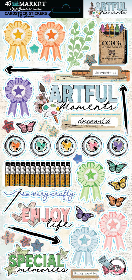 49 & Market Artful Moments Cardstock Stickers